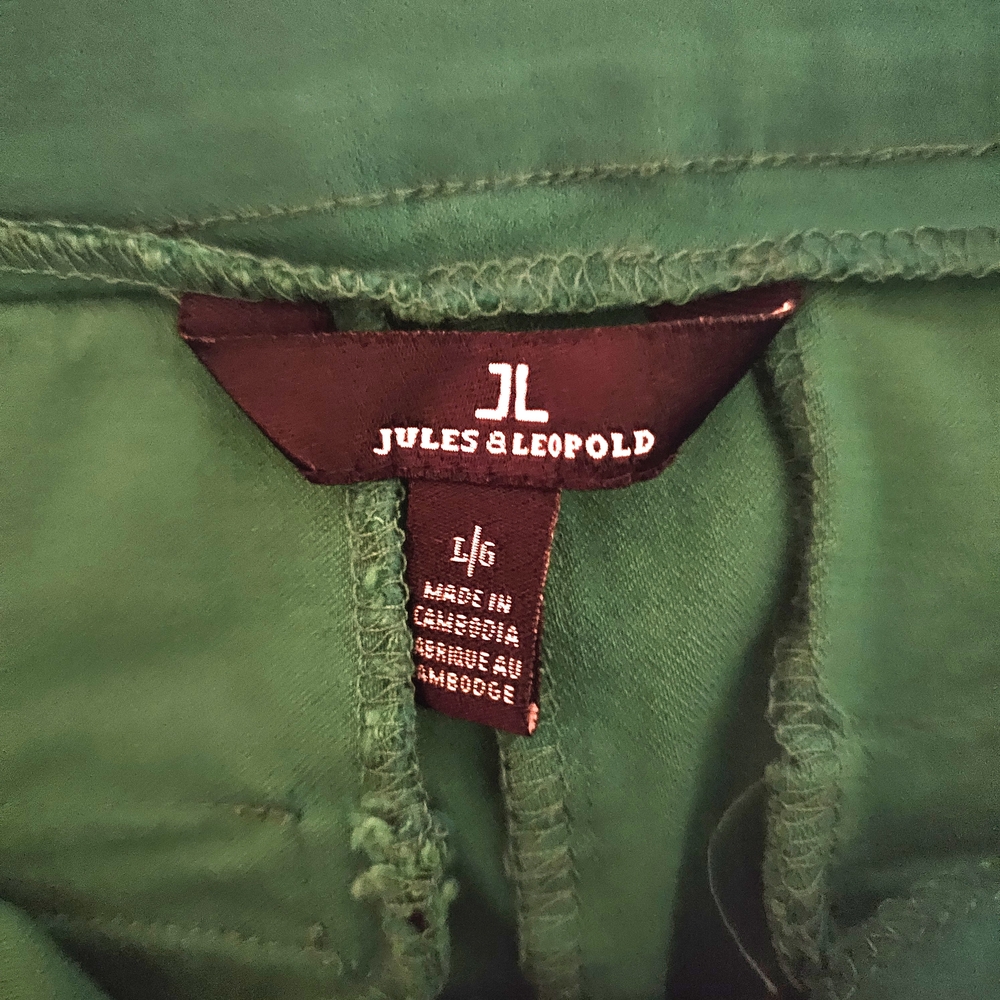 Jules & Leopold Green Pull On Pants Casual - Picture 8 of 11